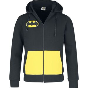 Batman Batman - Logo Mikina s kapucí na zip cerná/žlutá