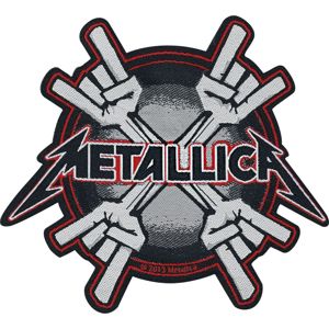 Metallica Metal Horns nášivka vícebarevný