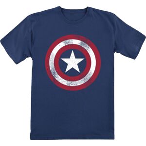 Captain America Kids - Distressed Shield detské tricko modrá