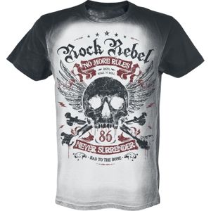 Rock Rebel by EMP Rebel Soul tricko cerná/šedá