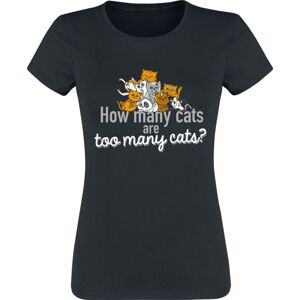 Tierisch How many cats are too many cats? Dámské tričko černá
