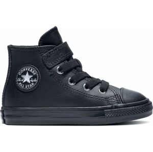 Converse Chuck Taylor All Star - 1V Leather Look Kinderschuhe černá