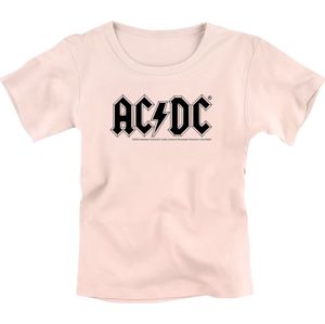 AC/DC Metal-Kids - Logo detské tricko světle růžová