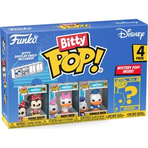 Mickey & Minnie Mouse Minnie, Daisy, Donald + Mystery Figur (Bitty Pop! 4 Pack) Vinyl Figuren Sberatelská postava standard