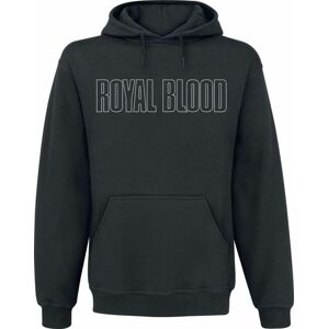 Royal Blood (Band) Outlined 2021 Logo Hand Mikina s kapucí černá