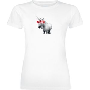 Mister Tee Dámské tričko Fake Unicorn dívcí tricko bílá