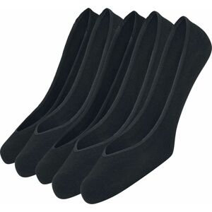 Urban Classics Balení 5 párů ponožek Invisible Ponožky černá
