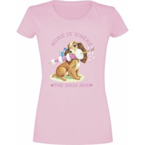 Susi & Strolch Home Dog Dámské tričko světle růžová