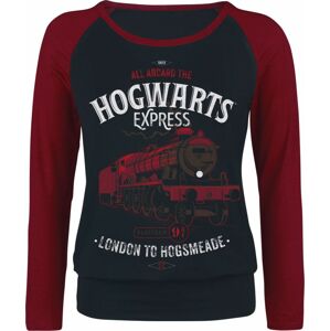 Harry Potter Hogwarts Express Dámské tričko s dlouhými rukávy cerná/cervená