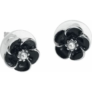 Lovett & Co. Small Rose Earrings sada náušnic černá