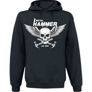Metal Hammer Logo Skull Mikina s kapucí černá