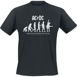 AC/DC Evolution Of Rock Tričko černá
