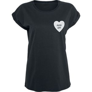 Mister Tee Dámské tričko Fuck Off Heart Dámské tričko černá