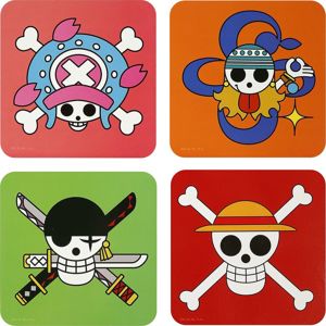 One Piece Skulls Podtácek vícebarevný