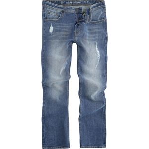 Shine Original Slim Fit Jeans Destroy Blue Džíny modrá