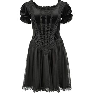 Sinister Gothic Krátké, gotické šaty Šaty černá