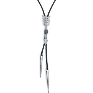 Wildkitten® Arrow Necklace Náhrdelník - řetízek cerná/stríbrná