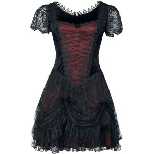 Sinister Gothic Minišaty Šaty cerná/cervená