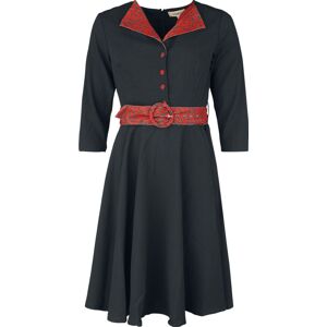 Timeless London Zvířecí šaty Lynette Šaty cerná/cervená
