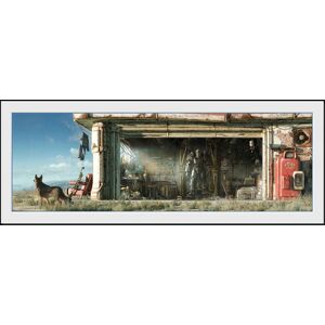Fallout Garage Zarámovaný obraz vícebarevný