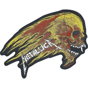 Metallica Flaming Skull nášivka vícebarevný