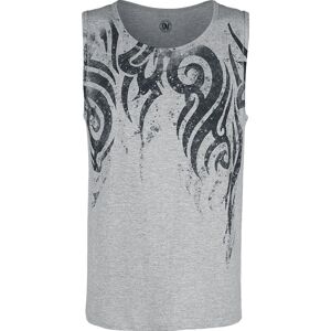 Outer Vision Crest Tattoo Tank top šedá