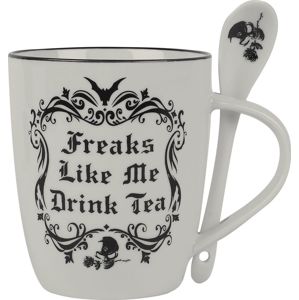 Alchemy England Freaks Like Me Drink Tea Hrnek bílá/cerná