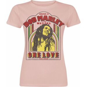 Bob Marley One Love Clouds Dámské tričko světle růžová