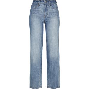 Urban Classics Dámské rovné džíny s vysokým pasem Dámské džíny modrá