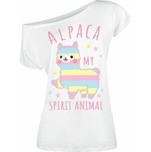 Amufun Alpacasso - Spirit Animal Dámské tričko bílá
