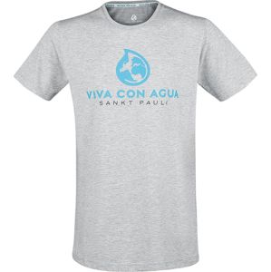 Viva Con Agua Tričko Logo tricko šedá