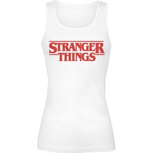 Stranger Things Classic Logo dívcí top bílá