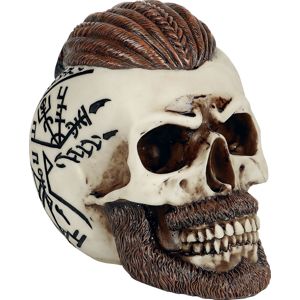 Nemesis Now Ragnar Skull dekorace lebka Špinavě bílá / hnědá