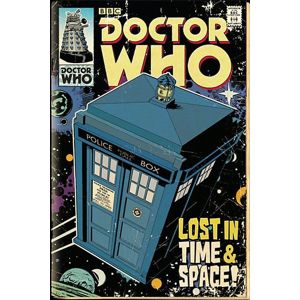 Doctor Who Komiks Tardis plakát vícebarevný