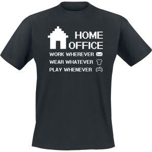 Home Office tricko černá
