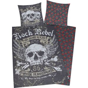 Rock Rebel by EMP No More Rules Ložní prádlo Černá / šedá / červená