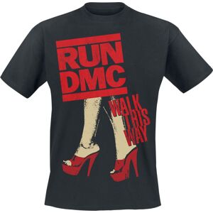 Run DMC Walk This Way Legs Tričko černá