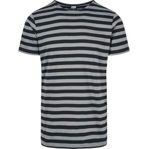 Urban Classics Pruhované tričko Tričko šedá/cerná