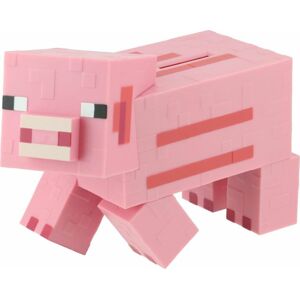 Minecraft Piggy Bank Pokladnicka růžová
