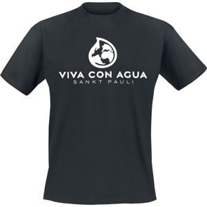 Viva Con Agua Tričko Logo tricko černá