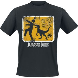 Jurassic Park Raptor Crossing tricko černá