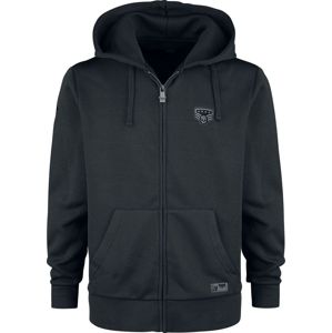 Black Premium by EMP Bunda s kapucí a nášivkami Mikina s kapucí na zip černá