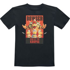 Super Mario Kids - Bowser - King Of The Koopas detské tricko černá