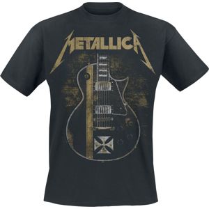 Metallica Hetfield Iron Cross Guitar Tričko černá