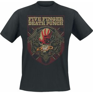 Five Finger Death Punch Uzi Crest Tričko černá