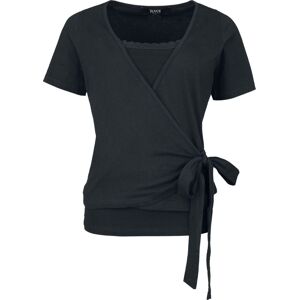 Black Premium by EMP Dvouvrstvé tričko s uzlem Dámské tričko černá