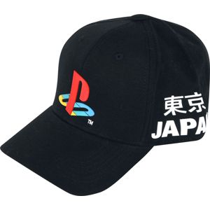 Playstation Logo - Japanese Text Baseballová kšiltovka černá