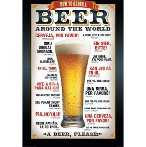 Beer How to order plakát vícebarevný