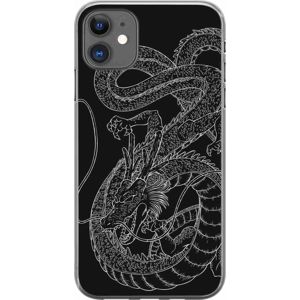 Dragon Ball Z - Shenlong Lines - iPhone kryt na mobilní telefon cerná/bílá