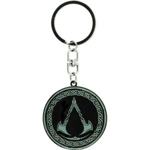 Assassin's Creed Valhalla - Logo Klíčenka cerná/tyrkysová